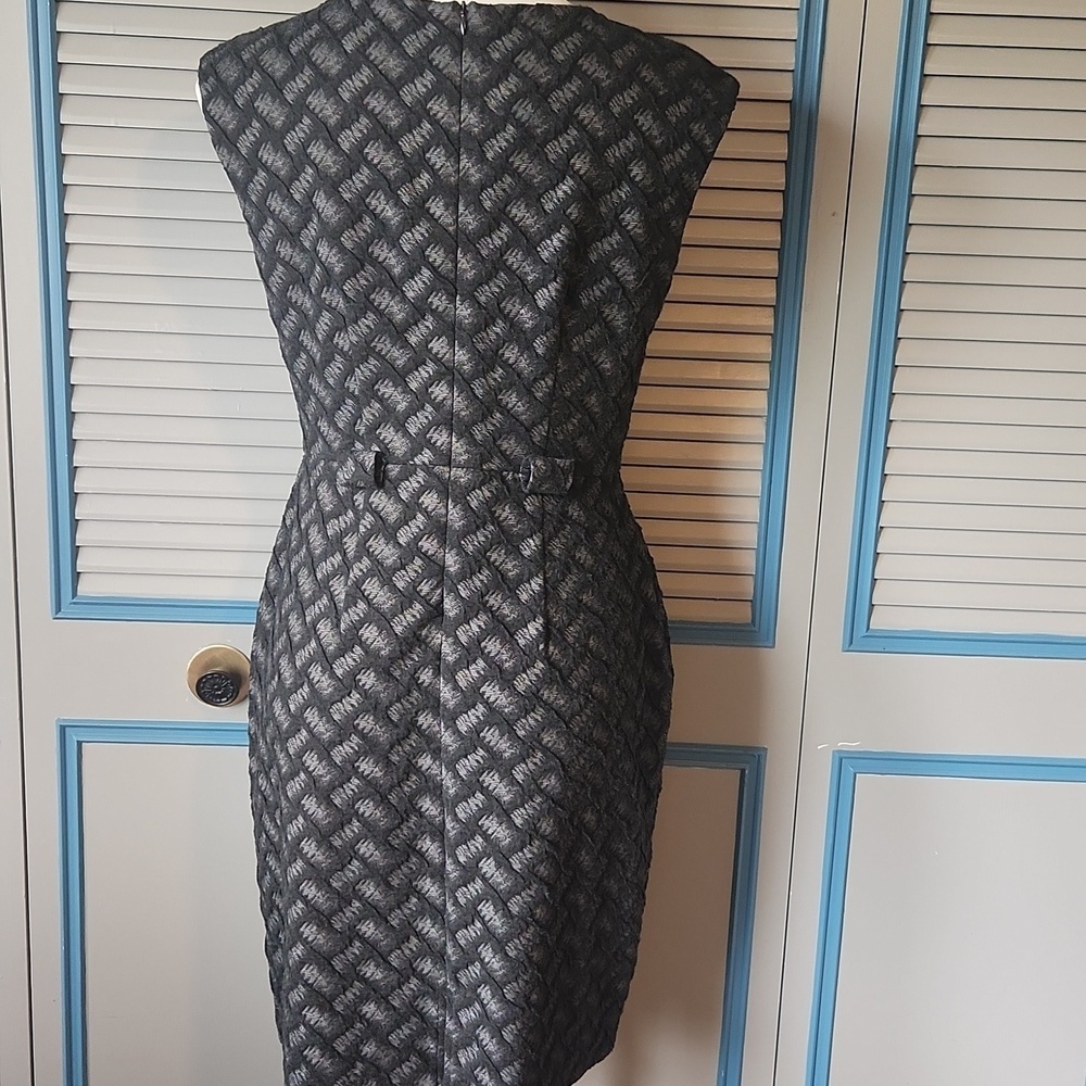 Connected Apparel Basketweave Textured Dress - Picture 8 of 13
